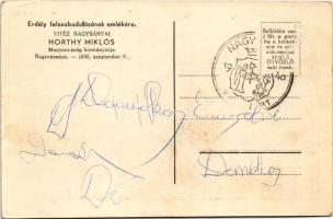 Nagyvárad, Oradea; Körös parti részlet, zsinagóga, Deutsch üzlete. Erdély felszabadulásának emlékére...