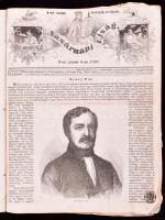 1861 A Vasárnapi Újság 1861-es, hiányos évfolyama. Gazdag fametszetű képanyaggal illusztrált. Rossz ...