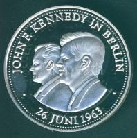 Németország 1989. "John F. Kennedy Berlinben" Ag 20g emlékérem T:PP