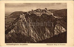 Barcarozsnyó, Rozsnyó, Rosenau, Rasnov; Burg bei Kronstadt / vár Brassó mellett. Jos. Drotleff 1917. Nr. 326. / castle near Brasov (EB)