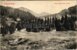 1914 Borszék-fürdő, Baile Borsec; Arany János kúti részlet / road (aprócska szakadás / tiny tear)