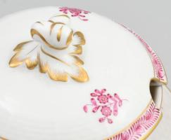 Herendi Apponyi szószos tál. Kézzel festett, jelzett, hibátlan d: 15 cm