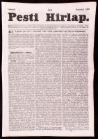 1842 Pesti Hírlap 174. sz. Septemb. 1. 1842. Szerk.: Kossuth Lajos. Pest, Landerer Lajos, javított gerinccel, hajtásnyommal, 621-628 p. Benne korabeli hírekkel, érdekes írásokkal, korabeli reklámokkal, valamint benne az első magyar iparműkiállítás reklámjával és a címlapon arról szóló vezércikkel.