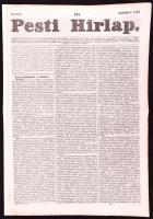 1842 Pesti Hírlap 175. sz. Septemb. 4. 1842. Szerk.: Kossuth Lajos. Pest, Landerer Lajos, javított gerinccel, hajtásnyommal, 631-638 p. Benne korabeli hírekkel, érdekes írásokkal, korabeli reklámokkal, gőzhajómenetrendekkel, gabonaárakkal.