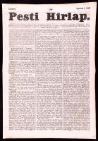 1842 Pesti Hírlap 176. sz. Septemb. 8. 1842. Szerk.: Kossuth Lajos. Pest, Landerer Lajos, javított gerinccel, hajtásnyommal, 640-646 p. Benne korabeli hírekkel, érdekes írásokkal, korabeli reklámokkal, gőzhajómenetrendekkel, gabonaárakkal.