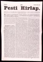 1842 Pesti Hírlap 180. sz. Septemb. 22. 1842. Szerk.: Kossuth Lajos. Pest, Landerer Lajos, javított gerinccel, hajtásnyommal, 671-678 p. Benne korabeli hírekkel, érdekes írásokkal, korabeli reklámokkal, gőzhajómenetrendekkel, gabonaárakkal.