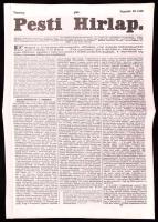 1842 Pesti Hírlap 181. sz. Septemb. 25. 1842. Szerk.: Kossuth Lajos. Pest, Landerer Lajos, javított gerinccel, hajtásnyommal, 679-688 p. Benne korabeli hírekkel, érdekes írásokkal, korabeli reklámokkal, gőzhajómenetrendekkel, gabonaárakkal.