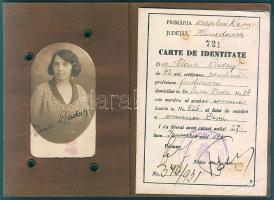 1931 Fényképes női román igazolvány, Déva