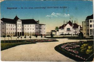 1917 Nagyvárad, Oradea; M. kir. orsz. csendőrségi iskola belső épületei / gendarme school (EK)