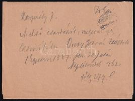 1917 Kolozsvár, meghívó a Kolozsvári Református Kollégium elhunyt tanárai emlékére rendezett gyászün...