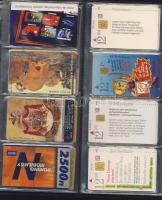 47db vegyes telefonkártya albumban