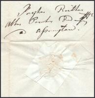 1848 Buda, egyházi házassági engedély, papírfelzetes viaszpecséttel