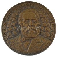 1985. "Eljöttünk, hogy megmondjuk...mi téged szeretünk / Kossuth Lajos emlékére - A ceglédi turini százas küldöttség" bronz emlékplakett. Szign.:Hollós Flek (?) (80mm) T:XF