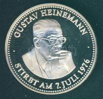 Németország 1989. "Gustav Heinemann" Ag 20g emlékérem T:PP