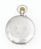 Ezüst(Ag) Remontoir zsebóra, kissé sérült számlap, nem jár, jelzett, d: 5 cm, bruttó: 87,4 g