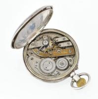 Ezüst(Ag) Remontoir zsebóra, kissé sérült számlap, nem jár, jelzett, d: 5 cm, bruttó: 87,4 g