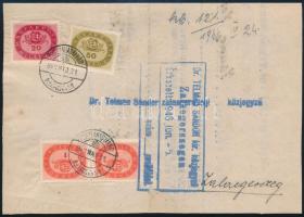 1946 (17. díjszabás) Távolsági levelezőlap 72.000.000P bérmentesítéssel "PUSZTAMAGYARÓD"