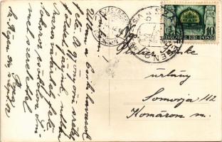 1940 Szászrégen, Reghin; bevonulás / entry of the Hungarian troops. photo + "1940 Szászrégen vi...