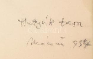 Mácsai István (1922-2005): Hattyúk tava, 1957. Ceruza, papír. jelzett. Proveniencia: Ury Ibolya (192...