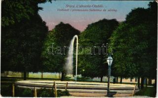 1923 Ólubló, Stará Lubovna; Vodomet i promenáda / Szökőkút és sétány / fountain and promenade (EK)