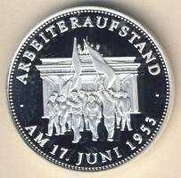 Németország 1989. "Munkásfelkelés" Ag 20g emlékérem T:PP