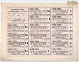 Budapest 1923. " 'Taurus' Huskereskedelmi Részvénytársaság" 50 részvénye összese...