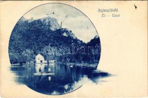 1904 Rajecfürdő, Rajecké Teplice; Tó részlet / Teich / lake, spa (kis szakadás / small tear)