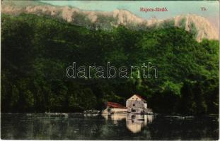 1908 Rajecfürdő, Rajecké Teplice; Tó részlet. Jassniger H. kiadása / Teich / lake, spa (EK)