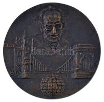 1996. Nemzetközi Bálint Centenáriumi Kongresszus - 1896-1996. Május 1-5. - Budapest Magyarország kétoldalas, öntött bronz emlékérem (60mm) T:XF patina