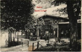 1907 Szliács, Sliac; Huszka Samu vendéglője / restaurant, spa (fl)