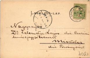 1905 Szliács, Sliac; Pannonia, Otthon, Hungaria, Fürdőház, Buda, Bellevue, Bristol, Újpest, Huszka v...