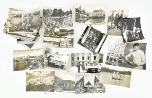 cca 1950-1970 cca 40 db fotó, vegyes témákban, hullámos állapotban