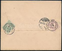 1899 2kr és 3kr levélen "DRAGOMÉRFALU" - Budapest
