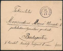 1899 2kr és 3kr levélen "DRAGOMÉRFALU" - Budapest