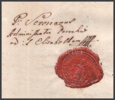 1808 Buda, házassági engedély, viaszpecséttel, aláírással