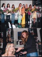 2009 Fotók egy magyar szépségversenyről, 4 db, Katona Miklós fotóművész aláírásával, 10×15 cm