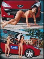 2006 Fotók egy siófoki autósreklámról, 4 db, Katona Miklós fotóművész aláírásával, 10×15 cm