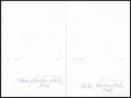 2006 Fotók egy siófoki autósreklámról, 4 db, Katona Miklós fotóművész aláírásával, 10×15 cm