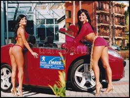 2006 Fotók egy siófoki autósreklámról, 4 db, Katona Miklós fotóművész aláírásával, 10×15 cm