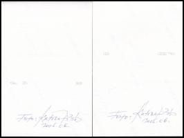 2005 Fotók a Miss Uniformis szépségversenyről, 4 db, Katona Miklós fotóművész aláírásával, 10×15 cm