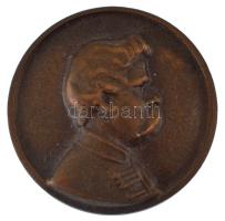 Major Aladár (1878-1970) ~1957. Arany Jánost ábrázoló bronz jelvény (20mm) T:AU