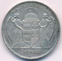 1939. 5P Ag "Horthy balra" T:AU patina Adamo P8.2