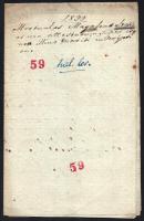 1833 Pest, német nyelvű halotti anyakönyvi kivonat, viaszpecsétekkel