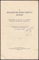 A kolozsvári Szent Mihály egyház. Emlékfüzet az 1924. okt. 2-12. harangszentelési ünnepségek alkalmá...