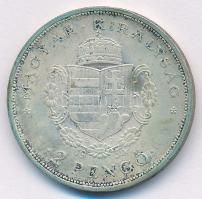 1935. 2P Ag "Rákóczi" T:AU patina Adamo P7.2