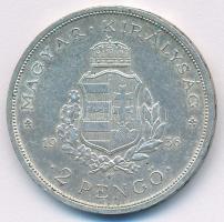 1936. 2P Ag "Liszt" T:AU patina Adamo P7.3