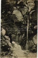 Bucsecs-hegység, Butschetsch, Muntii Bucegi; vízesés. Jos. Drotleff Nr. 362. / Siebenbürgische Karpathen, Butschetsch, Wasserfall / waterfall (EK)