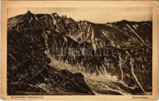 Bucsecs-hegység, Butschetsch, Muntii Bucegi; Bucsecs. H. Zeidner / Kronstädter Gebirgswelt, Butschetsch / mountain (EK)