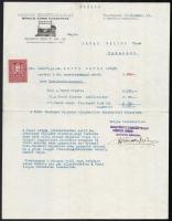 1931 Bp., Magyar Írógépvállalat Hönsch János műszerész fejléces számla