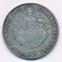 1848KB 20kr Ag "V. Ferdinánd" T:XF juszt., patina Hungary 1848KB 20 Kreuzer Ag "Ferdi...